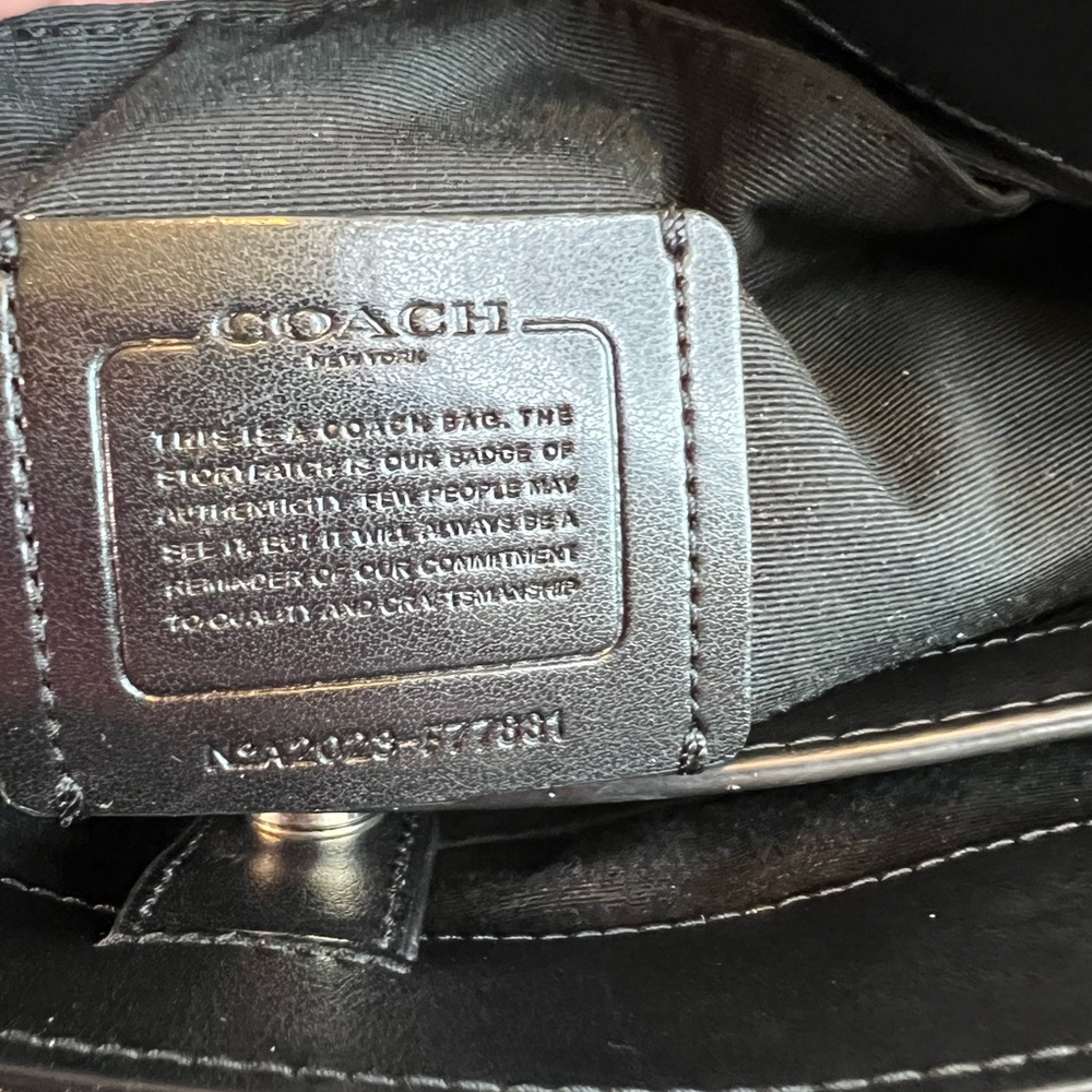 Coach Etta Brown & Black Signature Coated Canvas & Leather Carryall W/COA - Picture 10 of 14